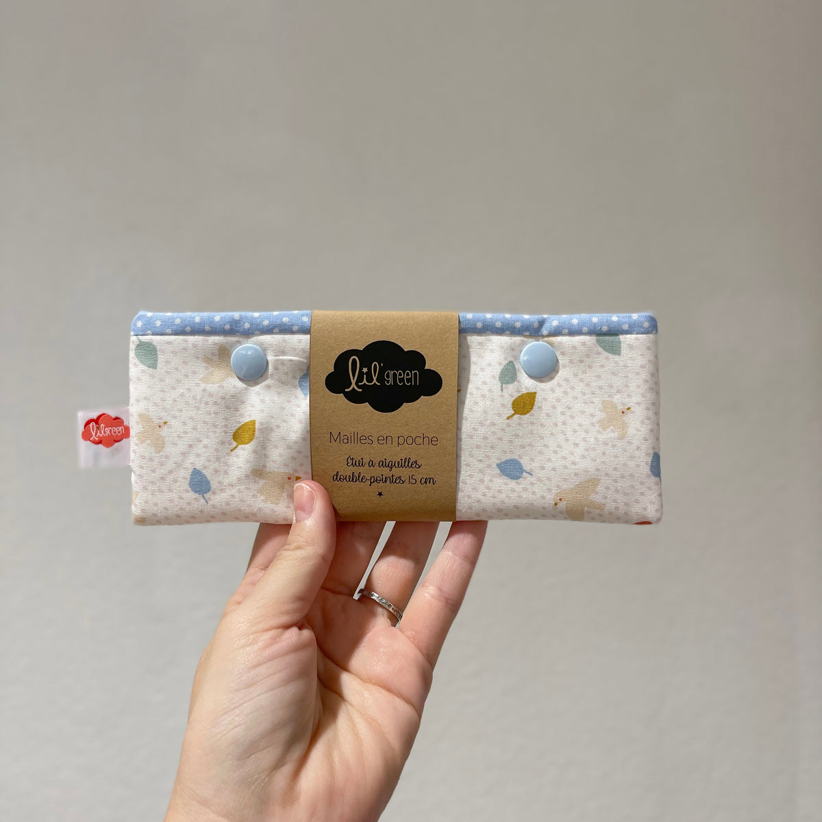 Mailles en poche - Etui à aiguilles double-pointes (15cm)