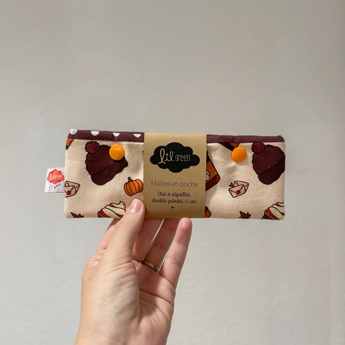 Mailles en poche - Etui à aiguilles double-pointes (15cm)