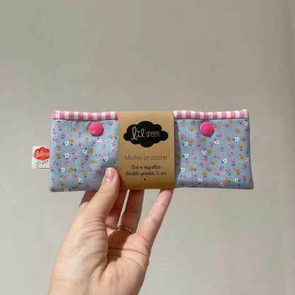 Mailles en poche - Etui à aiguilles double-pointes (15cm)