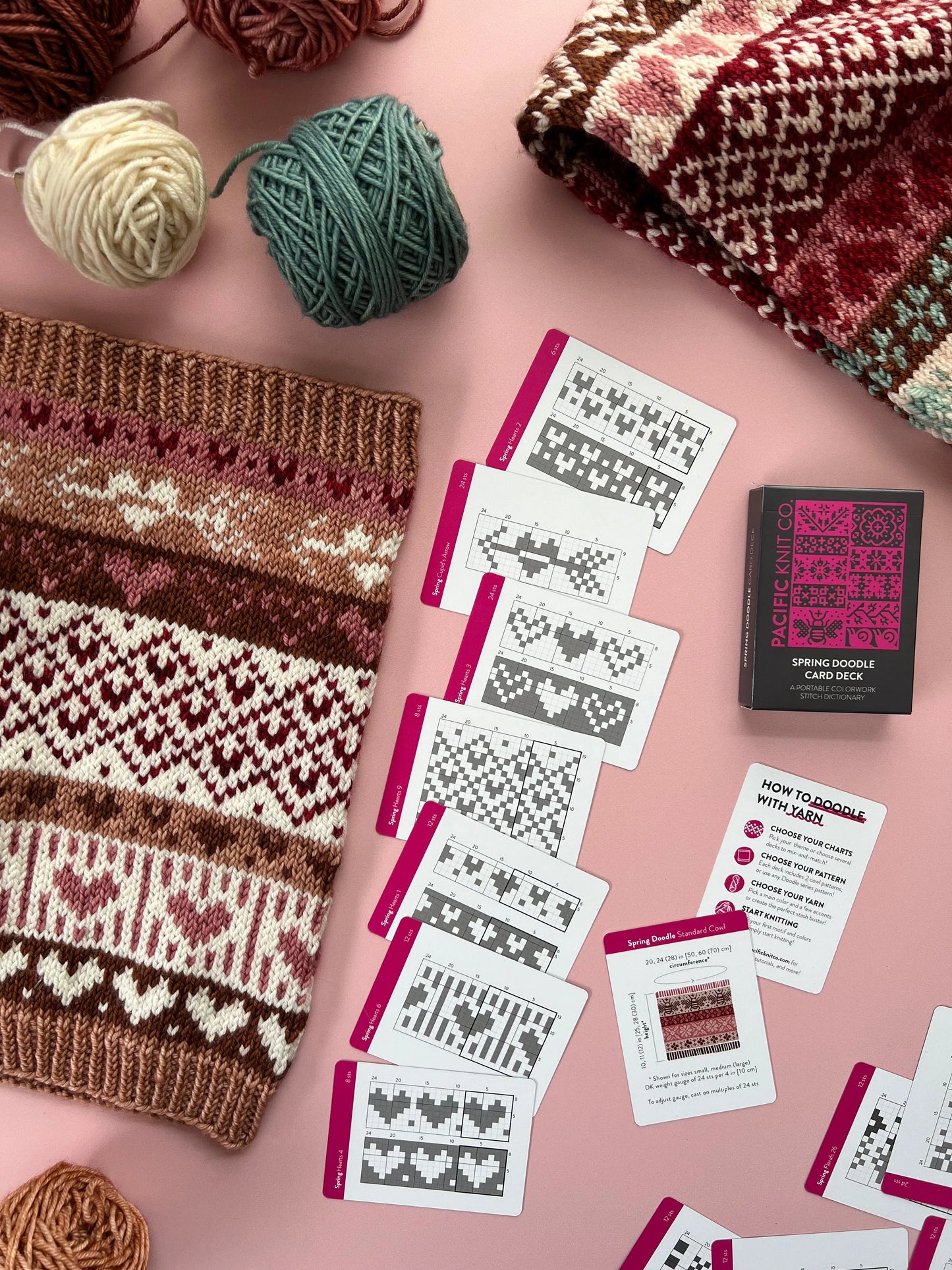 Spring Doodle card deck - Pacific Knit Co.