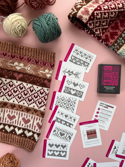 Spring Doodle card deck - Pacific Knit Co.