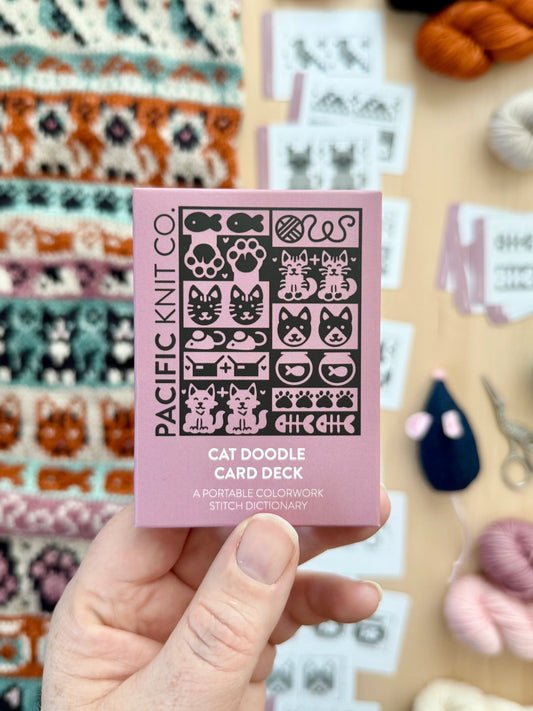 Cat Doodle card deck - Pacific Knit Co.