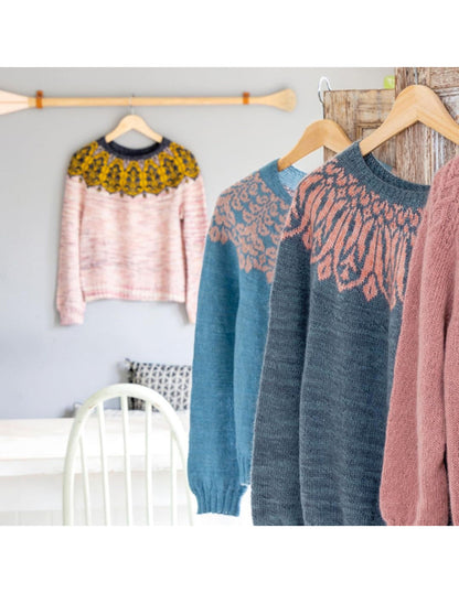 Tricot Yoke – 12 pulls à empiècement circulaire